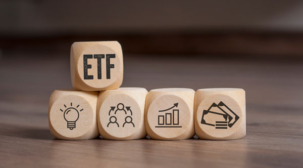 ETF - Exchange Traded Fund mit Würfel
